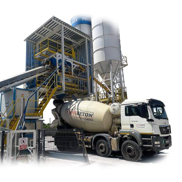 Nová miešačka betónu a domiešavač